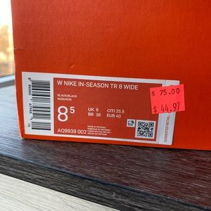 Nike Training shoes 8.5 Wide